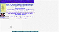 Desktop Screenshot of catholicxjw.com